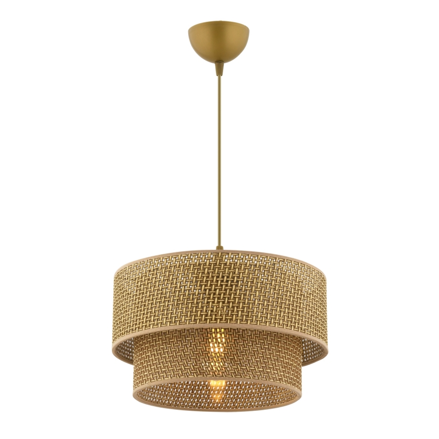 Lustre suspenso por cabo ECHO 1xE27/60W/230V castanho