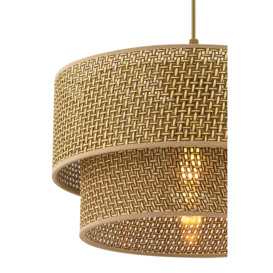 Lustre suspenso por cabo ECHO 1xE27/60W/230V castanho