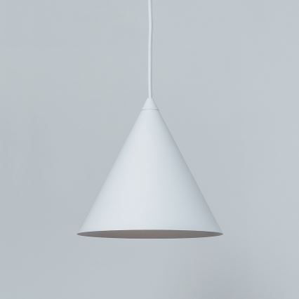 Lustre suspenso por cabo ETNA 1xE27/15W/230V diâmetro 18,5 cm branco