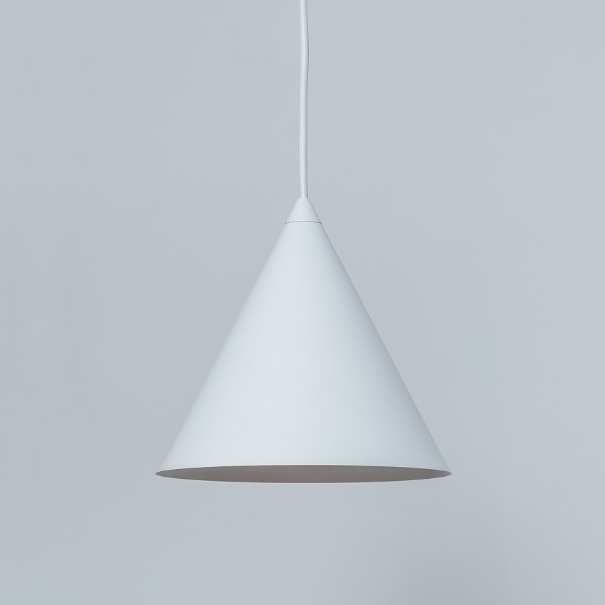 Lustre suspenso por cabo ETNA 1xE27/15W/230V diâmetro 18,5 cm branco