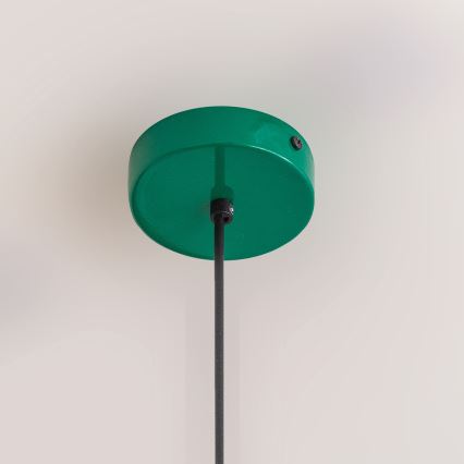 Lustre suspenso por cabo ETNA 1xE27/15W/230V, diâmetro 25 cm, verde