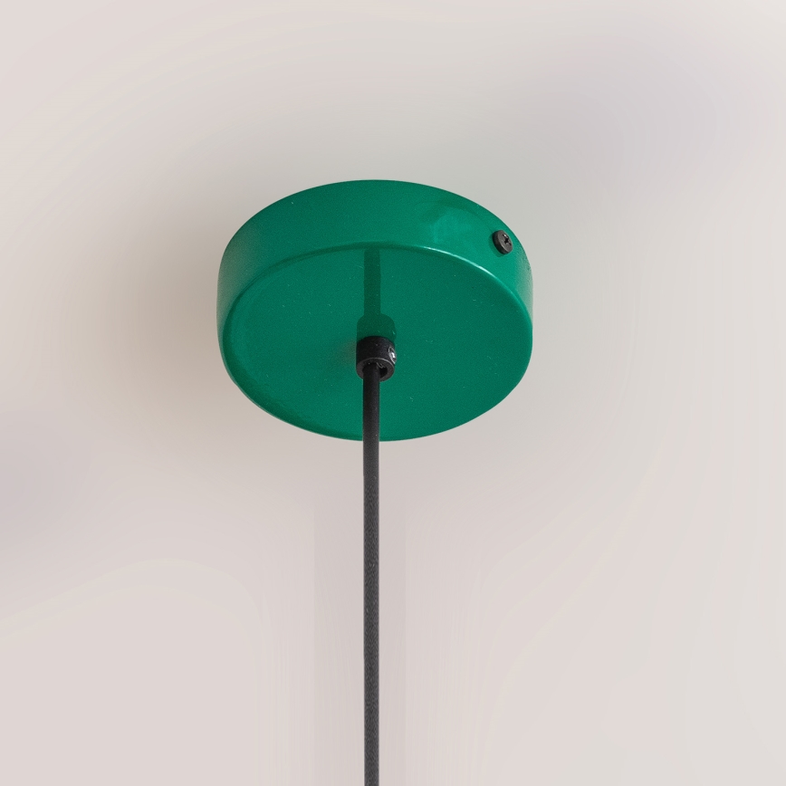 Lustre suspenso por cabo ETNA 1xE27/15W/230V, diâmetro 25 cm, verde
