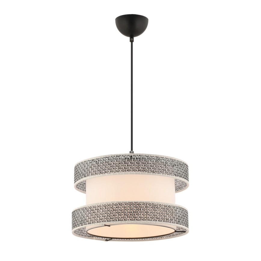 Lustre suspenso por cabo HALO 1xE27/60W/230V creme/cinza
