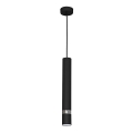 Lustre suspenso por cabo JOKER 1xGU10/25W/230V preto/cromado brilhante
