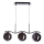 Lustre suspenso por cabo LUMOS 3xG9/20W/230V preto fumado