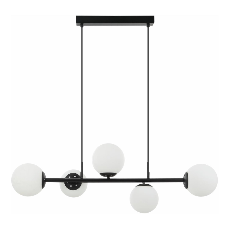 Lustre suspenso por cabo MADDIE 5xE14/5W/230V preto