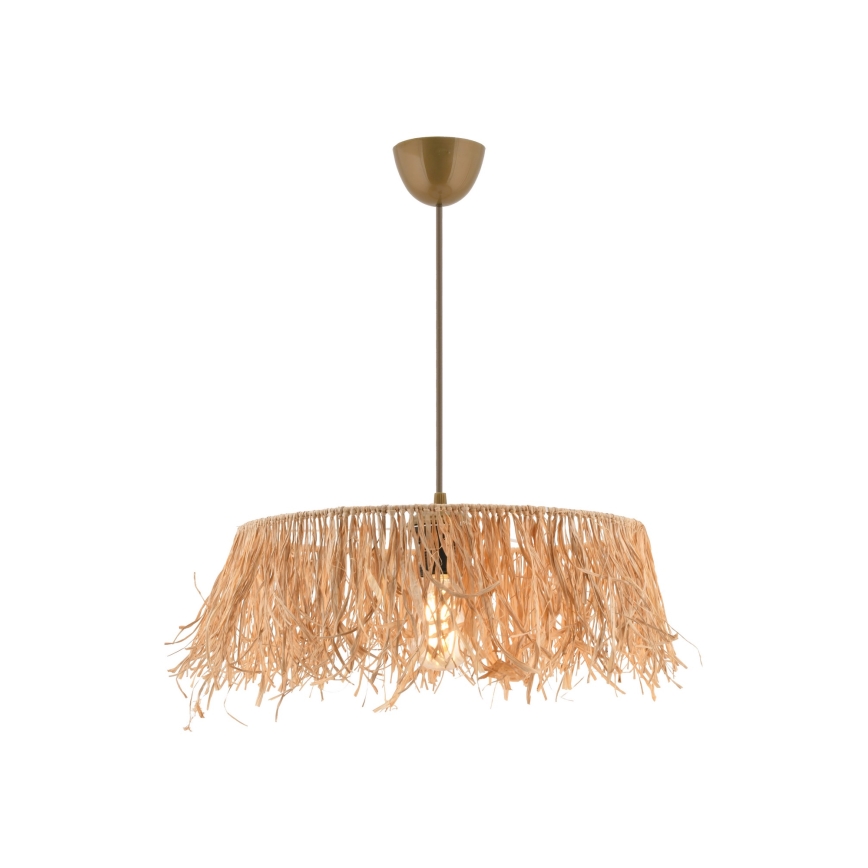Lustre suspenso por cabo MARISKA 1xE27/40W/230V, ráfia