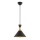 Lustre suspenso por cabo MONZA 1xE27/40W/230V Ø 25 cm preto/dourado