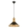 Lustre suspenso por cabo MONZA 1xE27/40W/230V Ø 30 cm preto/dourado