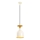 Lustre suspenso por cabo SIVANI 1xE27/40W/230V branco/cobre