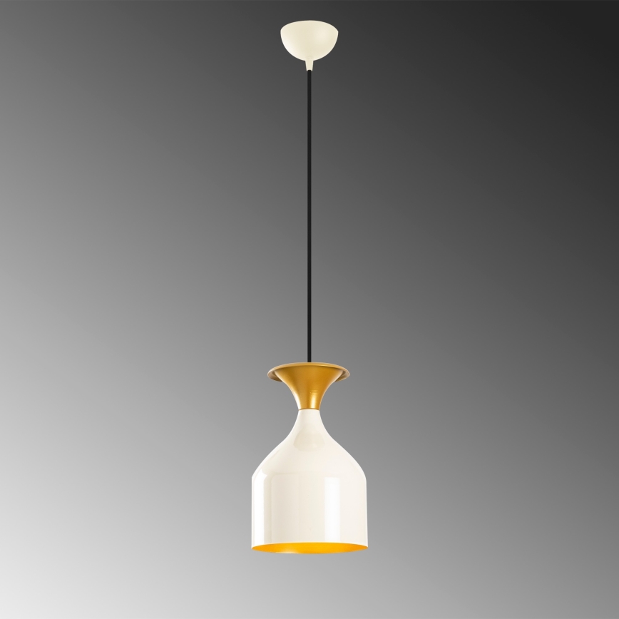Lustre suspenso por cabo SIVANI 1xE27/40W/230V branco/cobre