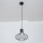 Lustre suspenso por cabo SOLANO 1xE27/15W/230V preto/cromado brilhante