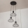 Lustre suspenso por cabo SOLANO 3xE27/15W/230V preto/dourado