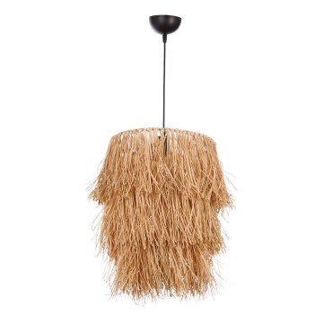 Lustre suspenso por cabo TASSEL 1xE27/40W/230V, em ráfia