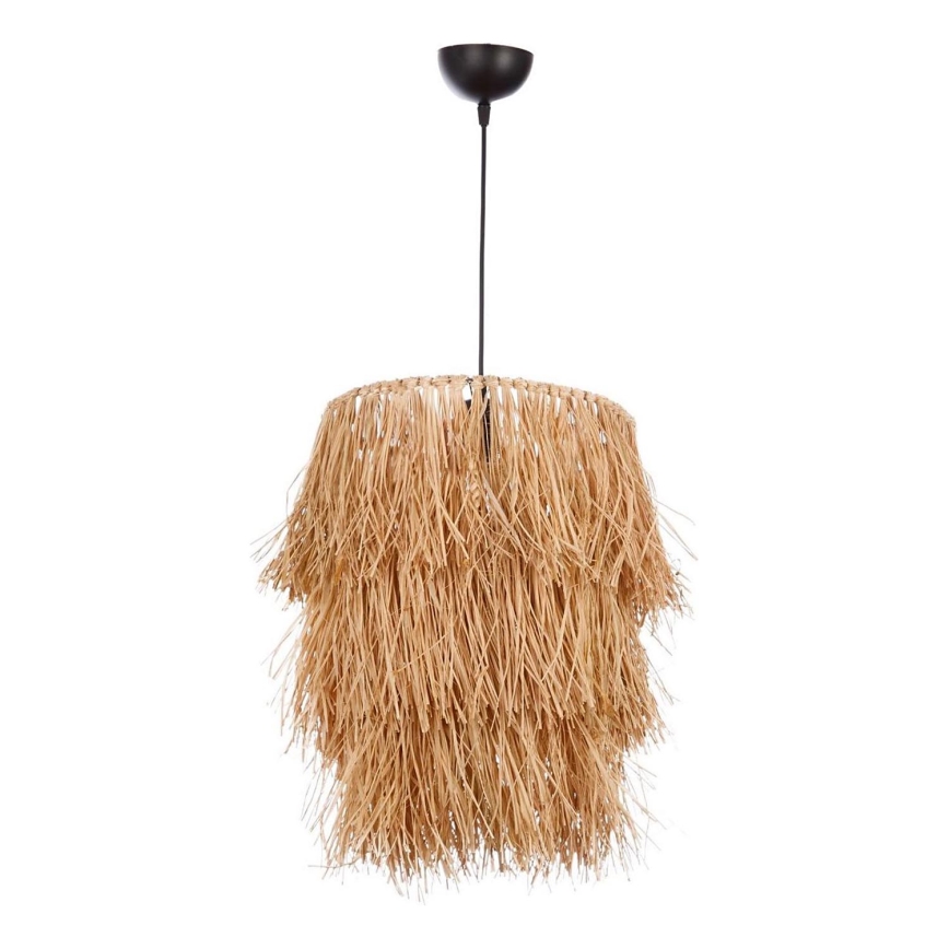 Lustre suspenso por cabo TASSEL 1xE27/40W/230V, em ráfia