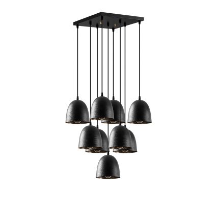 Lustre suspenso por cabo TATTOO 9xE27/40W/230V preto