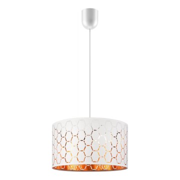 Lustre suspenso por cabo ULLE 1xE27/15W/230V branco