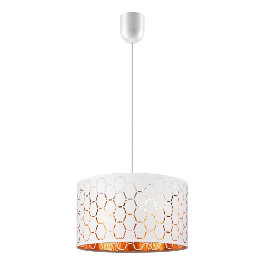 Lustre suspenso por cabo ULLE 1xE27/15W/230V branco