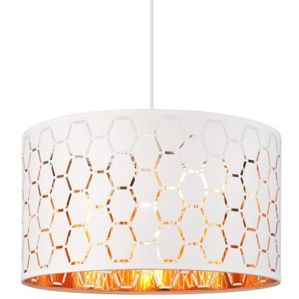 Lustre suspenso por cabo ULLE 1xE27/15W/230V branco