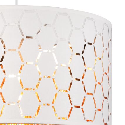 Lustre suspenso por cabo ULLE 1xE27/15W/230V branco