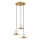 Lustre suspenso por cabo YILDO 3xE27/40W/230V branco/dourado