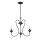 Lustre suspenso por corrente UNITY 3xE14/10W/230V preto
