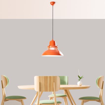 Lustre suspenso TIBET 1xE27/40W/230V laranja