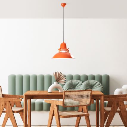 Lustre suspenso TIBET 1xE27/40W/230V laranja