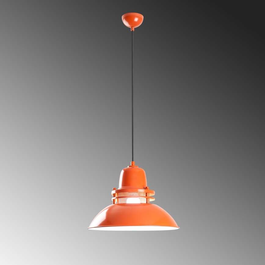 Lustre suspenso TIBET 1xE27/40W/230V laranja