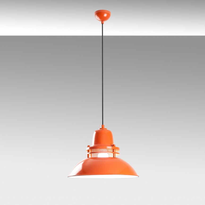 Lustre suspenso TIBET 1xE27/40W/230V laranja
