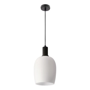 Lustre suspenso WOLKEN com cabo 1xE27/40W/230V branco/preto