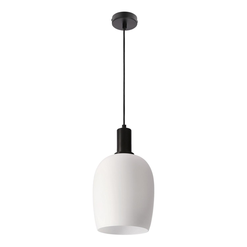 Lustre suspenso WOLKEN com cabo 1xE27/40W/230V branco/preto
