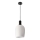 Lustre suspenso WOLKEN com cabo 1xE27/40W/230V branco/preto
