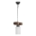 Lustres em corrente JASMIN 1xE27/40W/230V castanho/branco