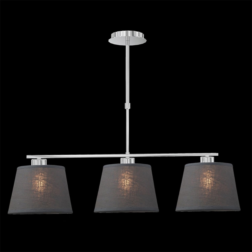 LUXERA 18067 - Candelabro COMBO 3xE27/60W cinzento