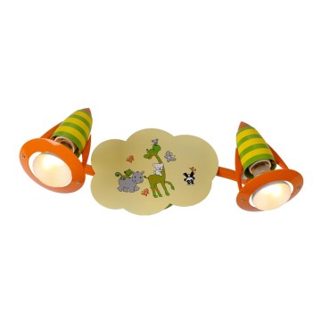 LUXERA 28013 - Foco de criança SAFARI 2xE14/40W/230V
