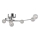 LUXERA 46010 - Candelabro integrado CASCADA6xG4/20W/230V
