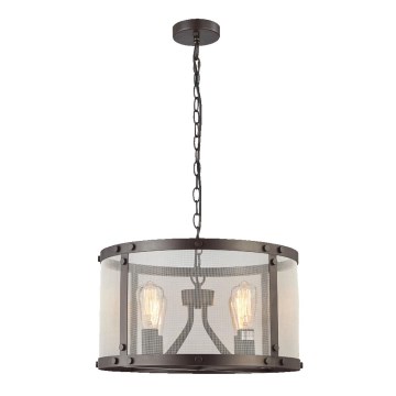 LUXERA 46071 - Candelabro numa corrente IOWA 4xE27/60W/230V