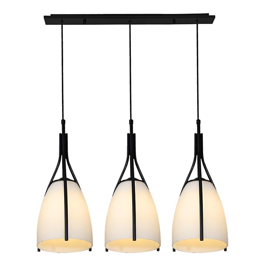 Luxera 61302 - Candelabro num fio ZORZO 3xE27/60W/230V