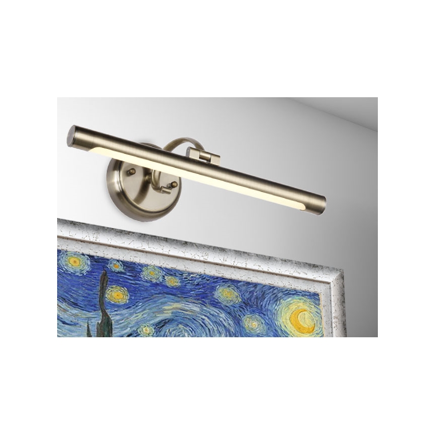 LUXERA 62301 - Luz de imagem LED MOSSARIO LED/8W/230V bronze