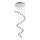 LUXERA 62410 - Candelabro de cristal integrado COIL 4xGU10/50W/230V