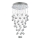 LUXERA 62411 - Candelabro de cristal integrado NORR 4xGU10/50W/230V
