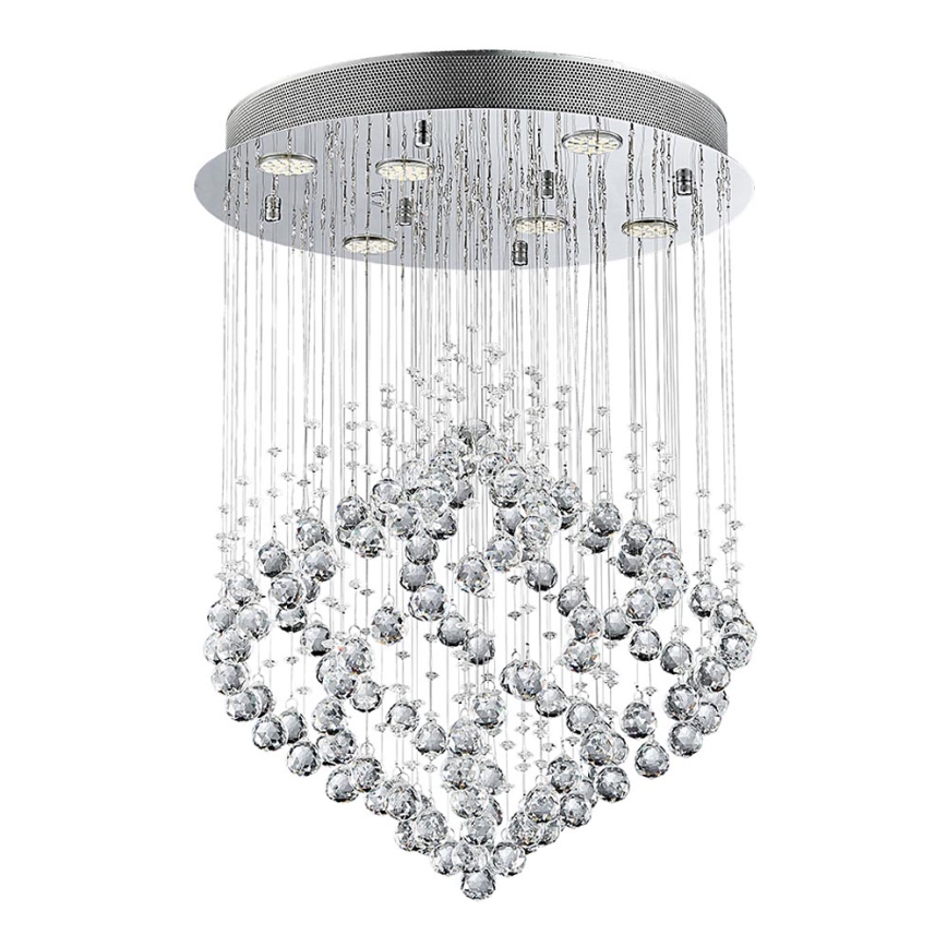 Luxera 62412 - Candelabro de cristal integrado CHESTER 6xGU10/50W/230V