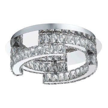 Luxera 62429 - Luz de teto de cristal LED SANTANA 1xLED/24W/230V