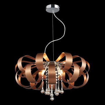 LUXERA 64408 - Candelabro de cristal num fio RIBBON CRYSTAL 6xG9/33W/230V