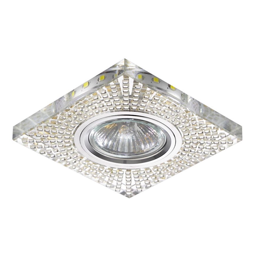 LUXERA 71072 - Luz embutida ELEGANT 1xGU10/50W/230V + LED STRIPE