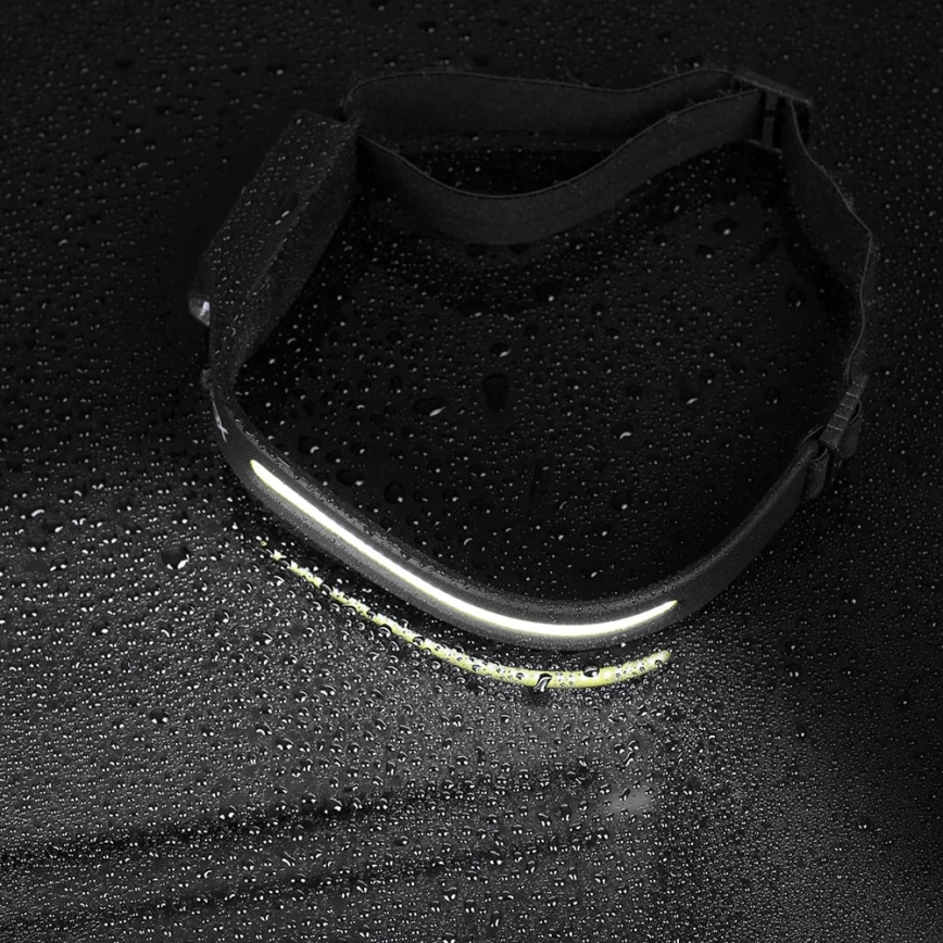 Luz de cabeça regulável com sensor 2xLED/5V IP44 350 brilhante 1200 mAh