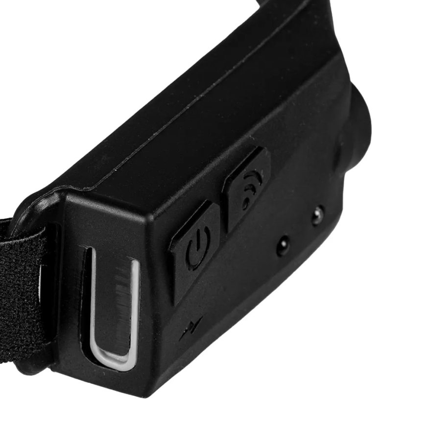 Luz de cabeça regulável com sensor 2xLED/5V IP44 350 brilhante 1200 mAh