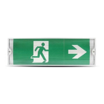 Luz de Emergência LED EMERGENCY EXIT LED/3W/230V IP65 6000K 1200mAh