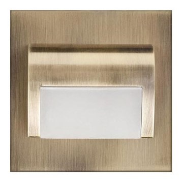 Luz de escadas LED DECORUS LED/1,2W/12V 3000K bronze